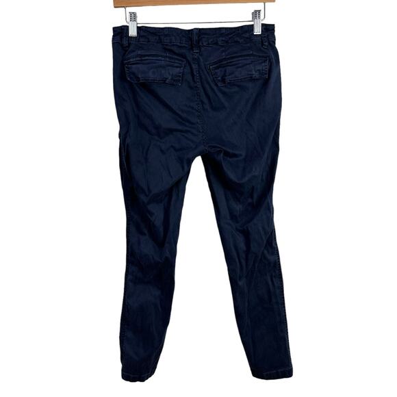 J Crew Navy Blue Cargo Pants 27 Back Flap Pockets - Picture 2 of 5